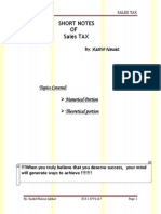 Sales Tax (Module C) Short Notes by Kashif Nawaz PDF