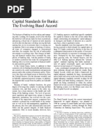 Capital Standards For Banks: The Evolving Basel Accord