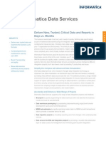 Informatica Data Services: Deliver New, Trusted, Critical Data and Reports in Days vs. Months