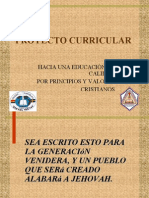 Proyecto Curricular Educación Por Principios Cristianos