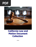 California Law and Motion Document Collection For Sale