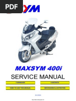 Sym Maxsym 400i Service Manual English