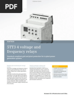 SENTRON - 5TT3 4 Voltage and Frequency Relays PDF