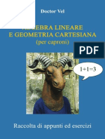 Algebra Lineare e Geometria Cartesiana - Per Caproni PDF