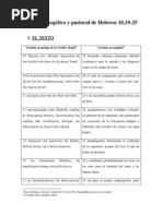 Análisis Exegético y Pastoral de Hebreos 10,19-25