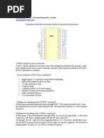 Microcontroller Interview Questions and Answers PDF