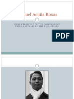 Manuel Acuña Roxas: First President of The Independent Third Republic of The Philippines