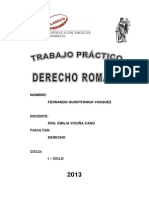 Trabajo de Derecho Romano