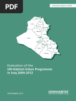 Evaluation of The UN-Habitat Urban Programme in Iraq