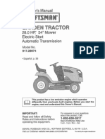 Craftsman Garden Tractor Owners Manual L0901647 PDF