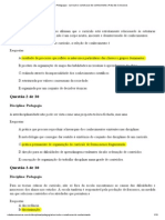 Questões Pedagogia - Curriculo-E-Construcao-Do-Conhecimento - Rota Dos Concursos