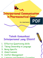 Interpersonal Communication in Pharmaceutical Care