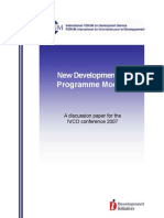 FORUM Discussion Paper New Developments in Programme Models 2007