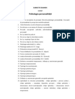 SUBIECTE Psihologia Personalitatii