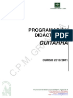 Programacion Didactica de Guitarra 10-11