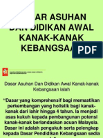 Dasar Asuhan Dan Didikan Awal KK Kbagsaan