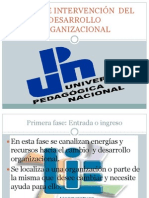 Fases de Intervención Del Desarrollo Organizacional