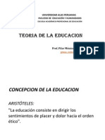 Teoria de La Educacion