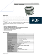 GE-923 Air Differential Pressure Transmitter With LCD Screen