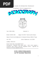 Ee 1352 - Power System Analysis VI Semester EEE Branch (2006-2010 Batch) Unit - III - Fault Analysis - Balanced Fault