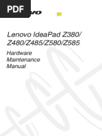 Lenovo Ideapad Z380/ Z480/Z485/Z580/Z585: Hardware Maintenance Manual