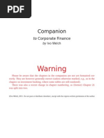 Corporate Finance Companion