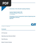 CIT Aircraft Leasing Industry Overview