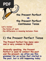 Present Perfect Vs Present Perfect Cont