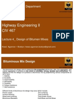 4 - Design of Bitumen Mixes