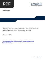 Chemistry: Data Booklet