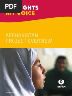 My Rights, My Voice Afghanistan Project Overview