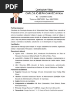 Carlos Joseph Chavez Ayala Curriculum Vitae