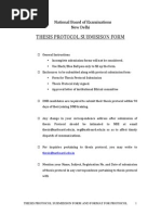 Thesis Protocol Submission Form