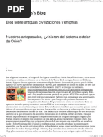 Nuestros Antepasados, ¿Vinieron Del Sistema Estelar de Orión - Oldcivilizations's Blog