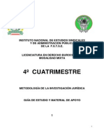 Cuarto Cuatrimestre Metodología para La Investigación Jurídica