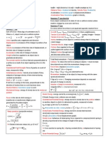 Physics Exam Cheat Sheet