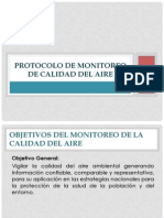 Protocolo de Monitoreo de Calidad Del Aire