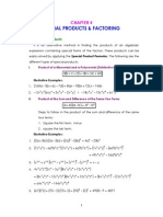 CHAPTER 4 - Special Products & Factoring