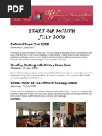 Startstart-Up Month July 2009