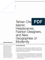 Tehran Chic: Islamic Headscarves, Fashion Designers, and New Geographies of Modernity