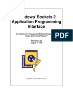 Windows Sockets 2 Application Programming Interface