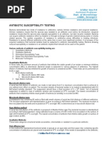 Antibiotic Sensitivity Test