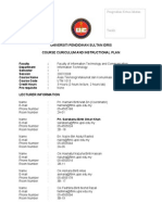 Universiti Pendidikan Sultan Idris Course Curiculum and Instructional Plan