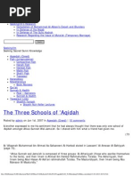 The Three Schools of 'Aqidah 