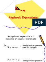 Algebraic Expressions and Inequalities