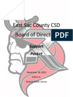 November 18, 2013 ESC School Board Packet