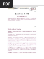 Constitucion de 1871