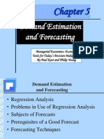 Demand Estimation and Forcasting