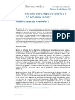 Imaginarios Urbanos, Espacio Público y Ciudad en América Latina