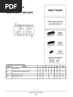 Quad 2-Input and Gate SN54/74LS08: Low Power Schottky